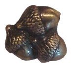 Triple Acorns Knob