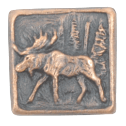 Solid Bronze Moose Knob