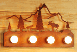 Moose and Mountain Vanity Light