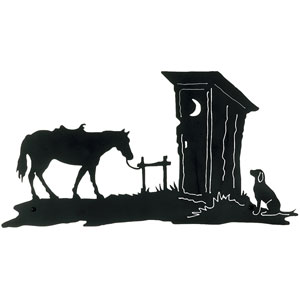 Outhouse Decor Metal Wall Art