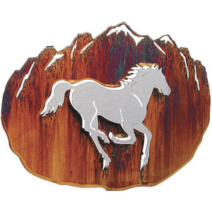 3-D Horse Metal Wall Art