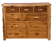 9 Drawer Log Dresser