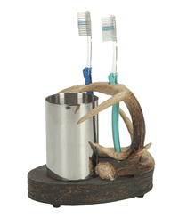 Antler Toothbrush and Cup Holder