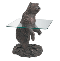 Bear Sculpture End Table