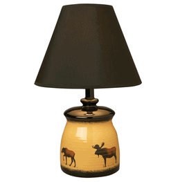 Ceramic Moose Lamp