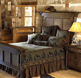 Home Decor Accents on Country Cabin Bed Gif