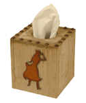 Cowgirl Tissue Box