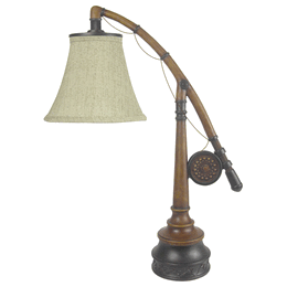 Fishing Pole Table Lamp