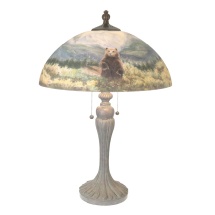 Hand-Painted Bear Lamp