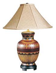 Hand-Painted Southwest Lamp
