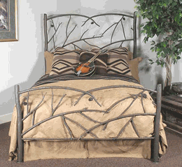 Pine Cone Iron Bed Frame