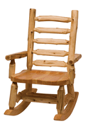 Rocking Chair with Log Back