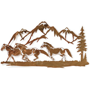 Rocky Mountain Run Metal Wall Art