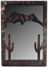 Saquaro Metal Art Mirror