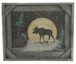 Moose in Moonlight